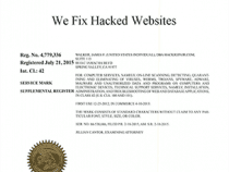 We Fixed Hacked Websites Trademark
