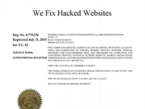 We Fix Hacked Websites Trademark