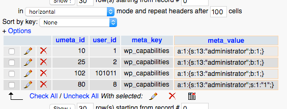 WordPress Admin Users