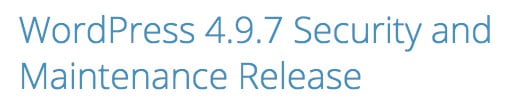 WordPress 4.9.7