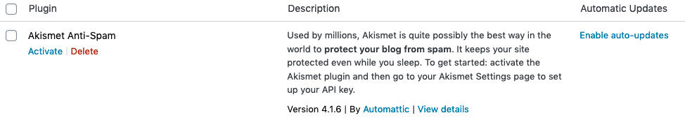 WordPress Enable Auto Updates