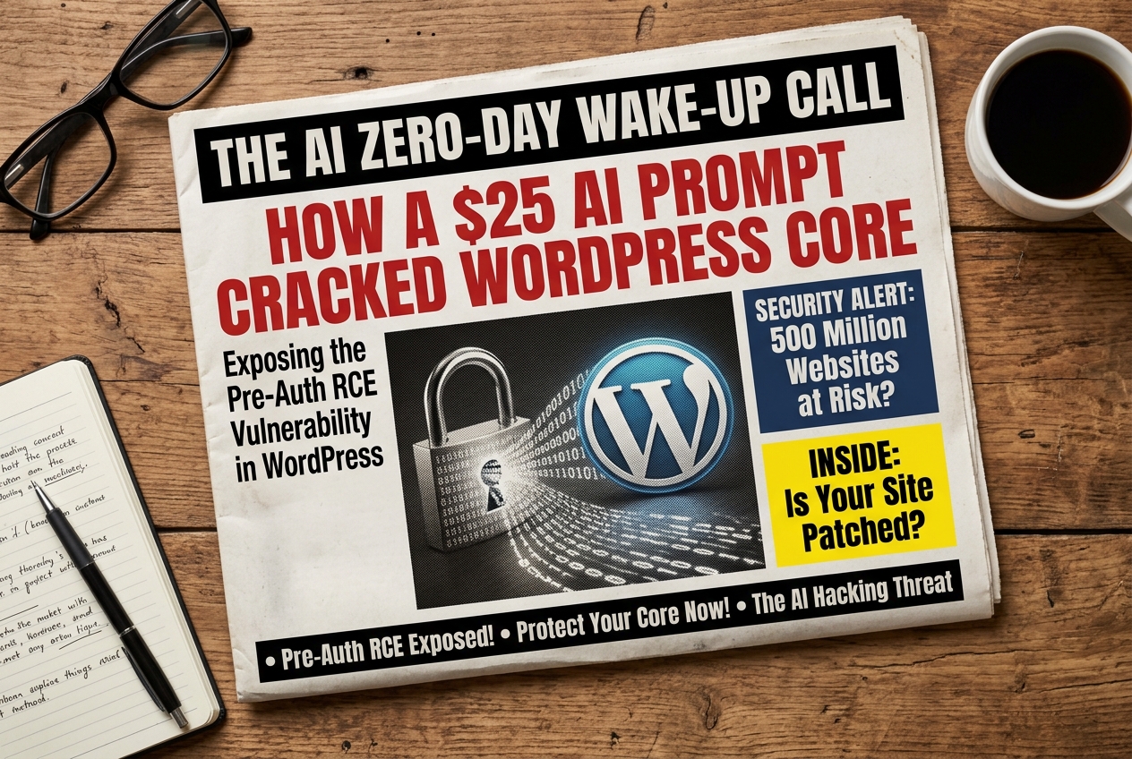 Artificial Intelligence Just Found a Critical WordPress Zero-Day Artificial Intelligence Just Found a Critical WordPress Zero-Day